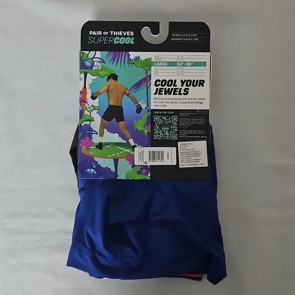 Pair Of Thieves Men's Underwear Large Brown & Blue - Picture 2 of 5